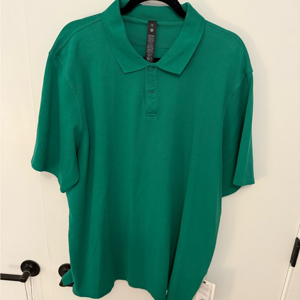 lululemon athletica Vibrant Green Polo Shirt